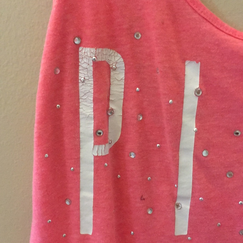 PINK Rhinestone Tank - Picture 2 of 3